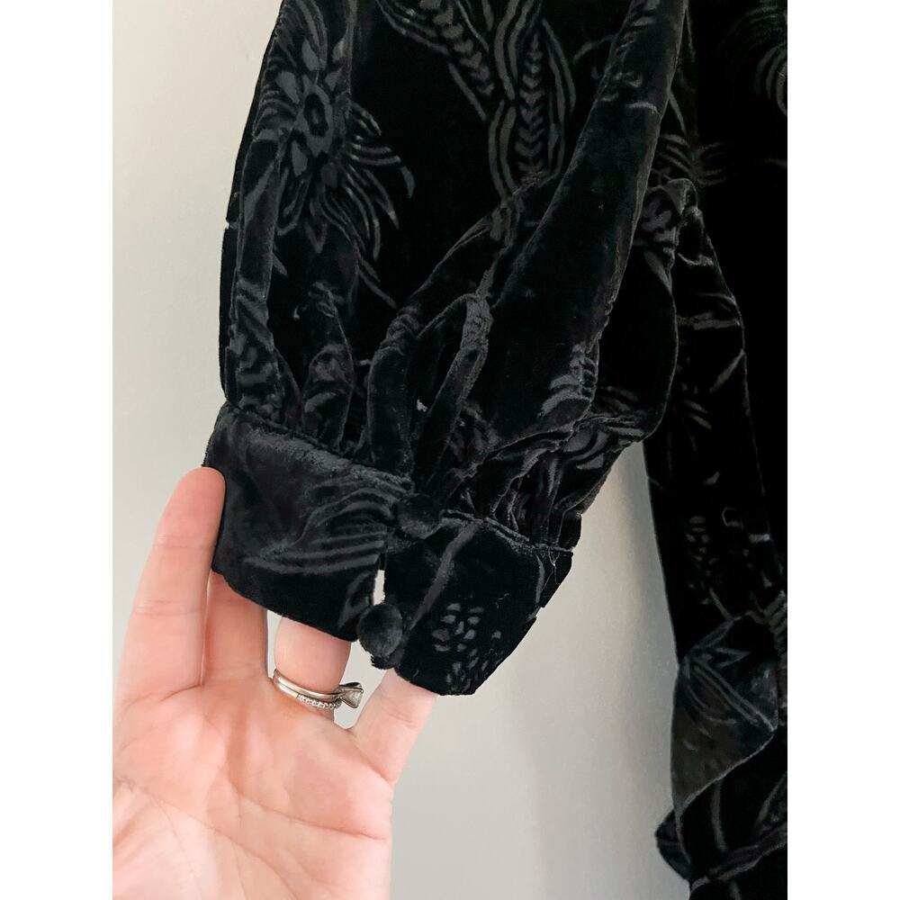 Ted Baker | NWT Tilliiy Belted Velvet Dress | Fit and Flare Mini | Black | Sz L - Picture 14 of 16